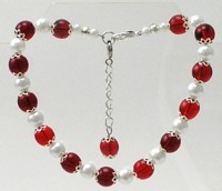 Red Glass Bead Necklace