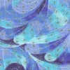 Blue swirl cat collar