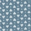 blue with white hearts
