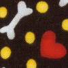 hearts and bones dog collar