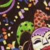 mardi gras confetti dog collar