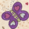 purple butterflies dog collar