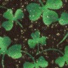 glitter shamrocks