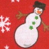 red snowmen cat collar